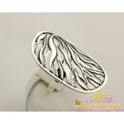 Серебряное женское кольцо без камней 1353